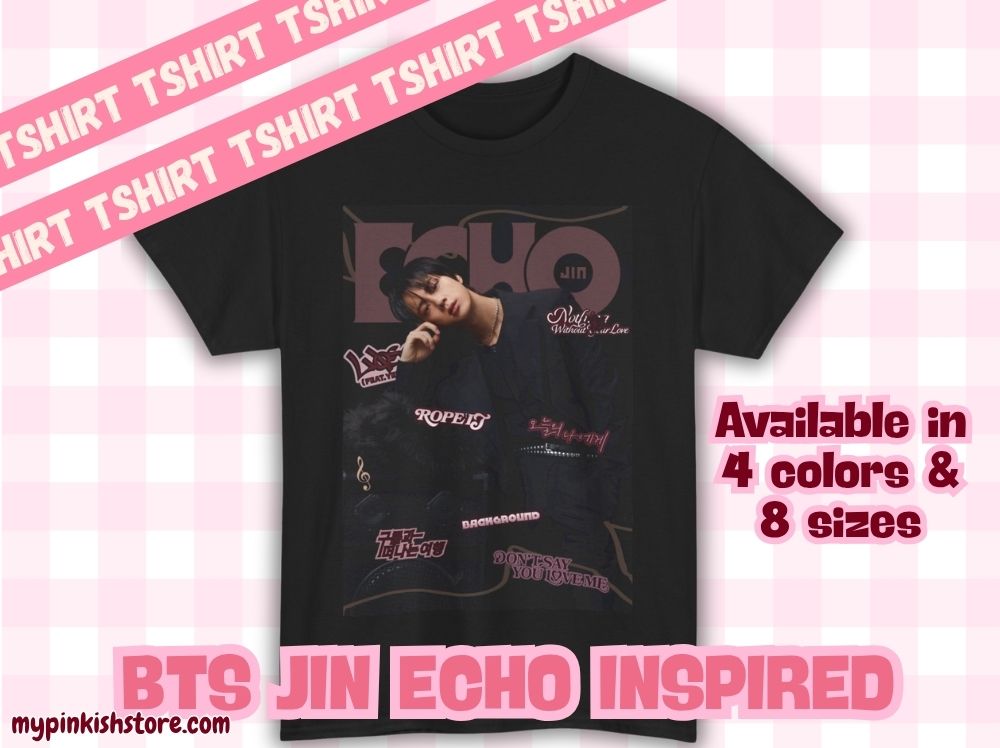BTS SEOKJIN ECHO Album Inspired Tshirt| Kpop Fan Merch | Army Concert Outfit | Unisex Tees Digital Print