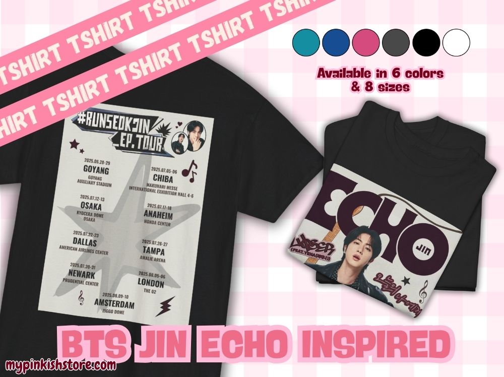 BTS SEOKJIN ECHO Album Inspired Tshirt 2 side | Kpop Fan Merch | Army Concert Outfit | Unisex Tees Digital Print