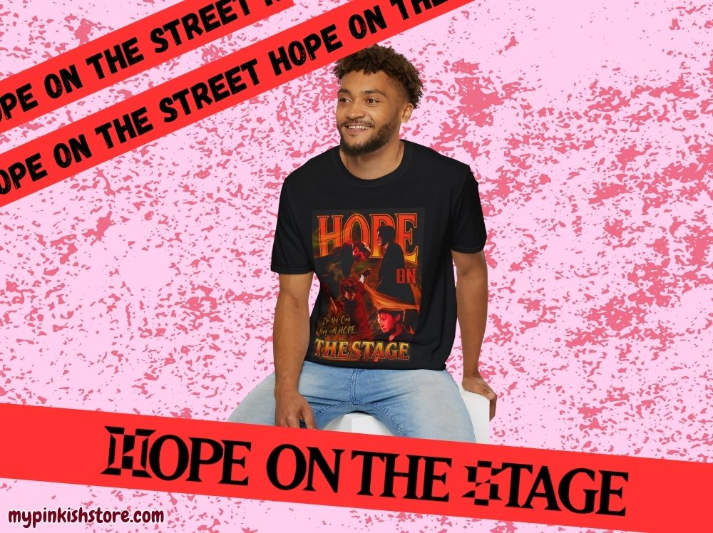 Hope On The Stage Unisex Heavy Cotton Tee for Concert, Army Tee, Clothing