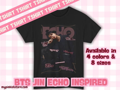 BTS SEOKJIN ECHO Album Inspired Tshirt| Kpop Fan Merch | Army Concert Outfit | Unisex Tees Digital Print