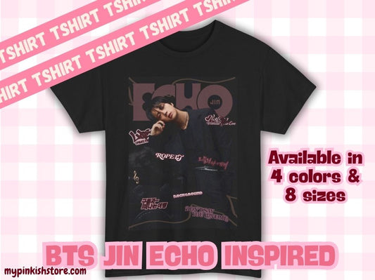BTS SEOKJIN ECHO Album Inspired Tshirt| Kpop Fan Merch | Army Concert Outfit | Unisex Tees Digital Print