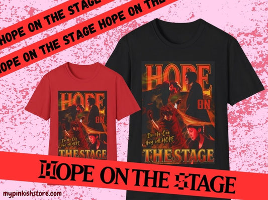 Hope On The Stage Unisex Heavy Cotton Tee for Concert, Army Tee, Clothing