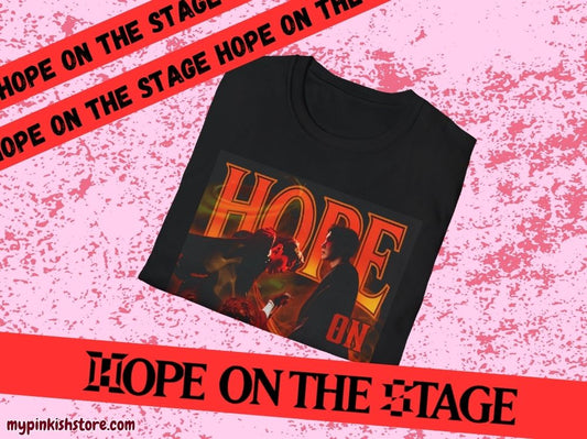 Hope On The Stage Unisex Heavy Cotton Tee for Concert, Army Tee, Clothing