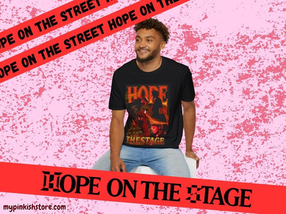 Hope On The Stage Unisex Heavy Cotton Tee for Concert, Army Tee, Clothing